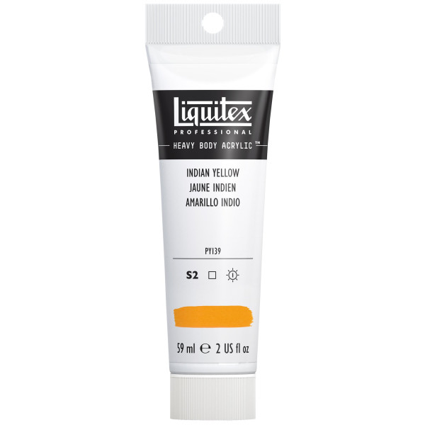 photo-Peinture acrylique - Jaune Indien - 324 - Liquitex - Heavy Body - Tube 59ml