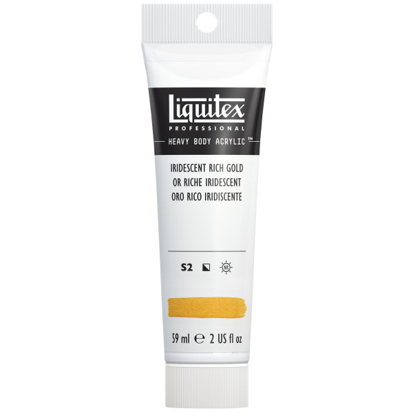 photo-Peinture acrylique - Or riche iridescent - 235 - Liquitex - Heavy Body - Tube 59ml