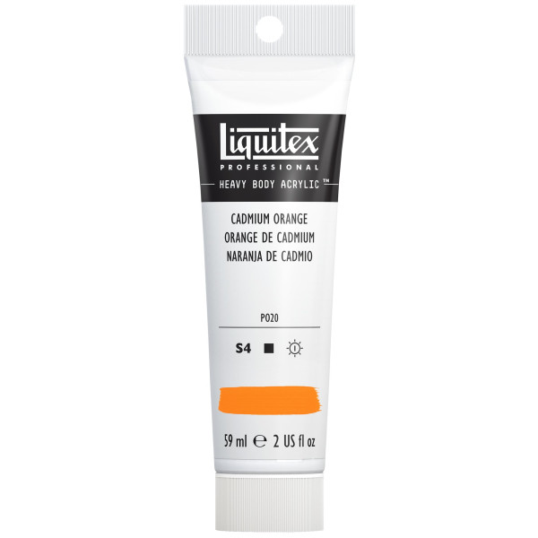 photo-Peinture acrylique - Orange de cadmium - 150 - Liquitex - Heavy Body - Tube 59ml