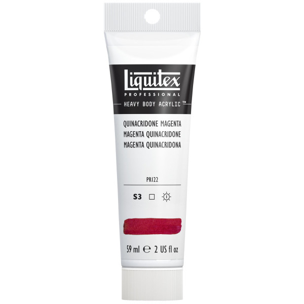 photo-Peinture acrylique - Magenta quinacridone - 114 - Liquitex - Heavy Body - Tube 59ml