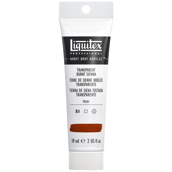 photo-Peinture acrylique - Terre de sienne brûlée transparent - 129 - Liquitex - Heavy Body - Tube 59ml
