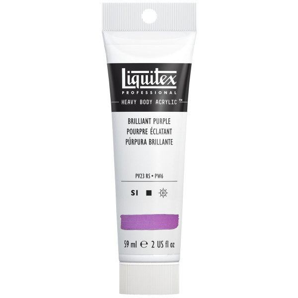 photo-Peinture acrylique - Pourpre éclatant - 590 - Liquitex - Heavy Body - Tube 59ml