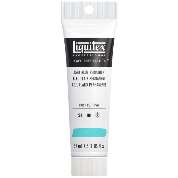 photo-Peinture acrylique - Bleu clair permanent - 770 - Liquitex - Heavy Body - Tube 59ml