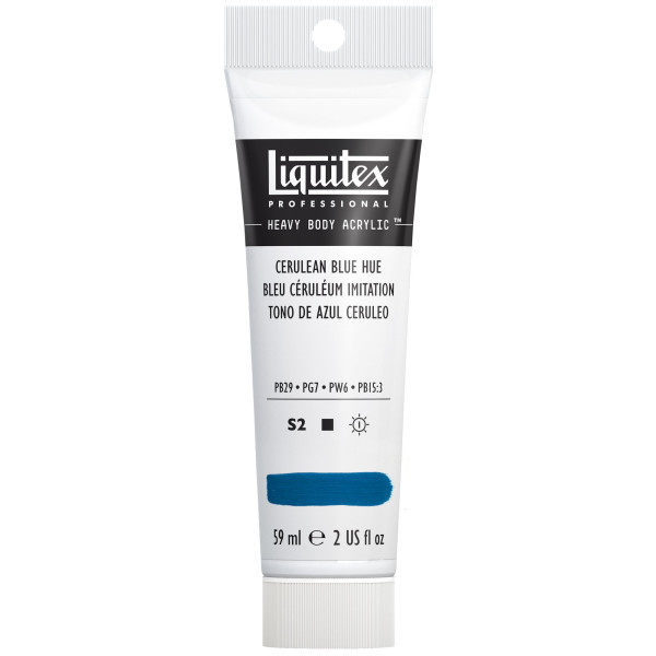 photo-Peinture acrylique - Bleu de céruléum imitation - 470 - Liquitex - Heavy Body - Tube 59ml