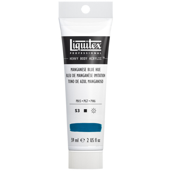 photo-Peinture acrylique - Bleu de manganèse imitation - 275 - Liquitex - Heavy Body - Tube 59ml