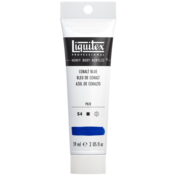 photo-Peinture acrylique - Bleu de Cobalt - 170 - Liquitex - Heavy Body - Tube 59ml