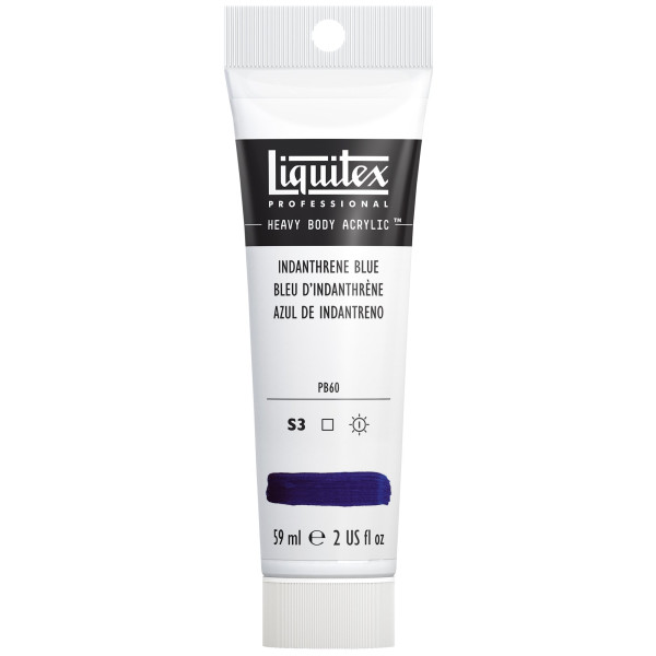 photo-Peinture acrylique - Bleu indanthrene - 322 - Liquitex - Heavy Body - Tube 59ml