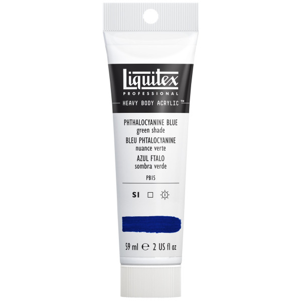 photo-Peinture acrylique - Bleu phtalo nuance verte - 316 - Liquitex - Heavy Body - Tube 59ml