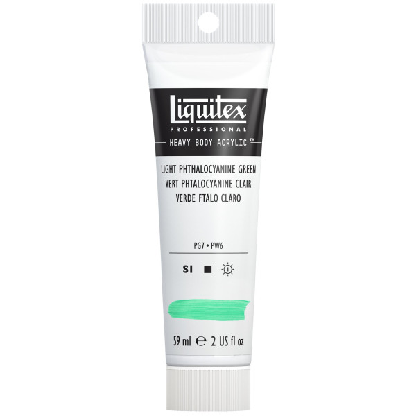 photo-Peinture acrylique - Vert phtalo clair - 313 - Liquitex - Heavy Body - Tube 59ml
