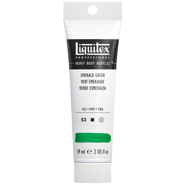 photo-Peinture acrylique - Vert émeraude - 450 - Liquitex - Heavy Body - Tube 59ml