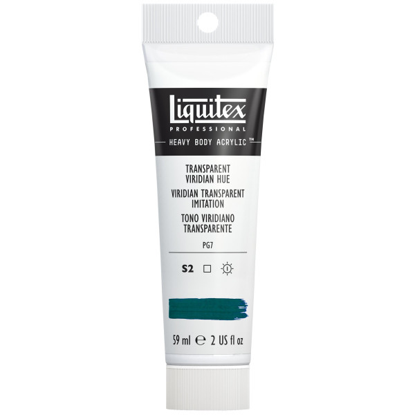 photo-Peinture acrylique - Viridian transparent imitation - 327 - Liquitex - Heavy Body - Tube 59ml