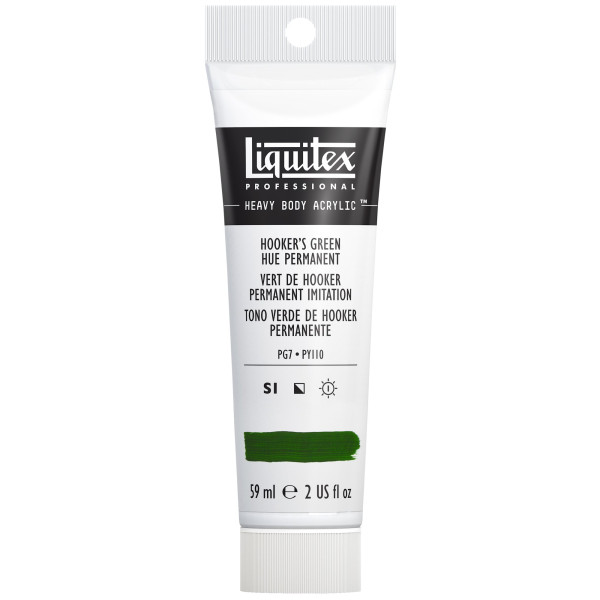 photo-Peinture acrylique - Vert de Hooker - 224 - Liquitex - Heavy Body - Tube 59ml