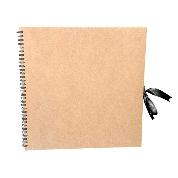 photo-Album à personnaliser - 30x30cm - Couverture rigide kraft - Spirales - 80 pages
