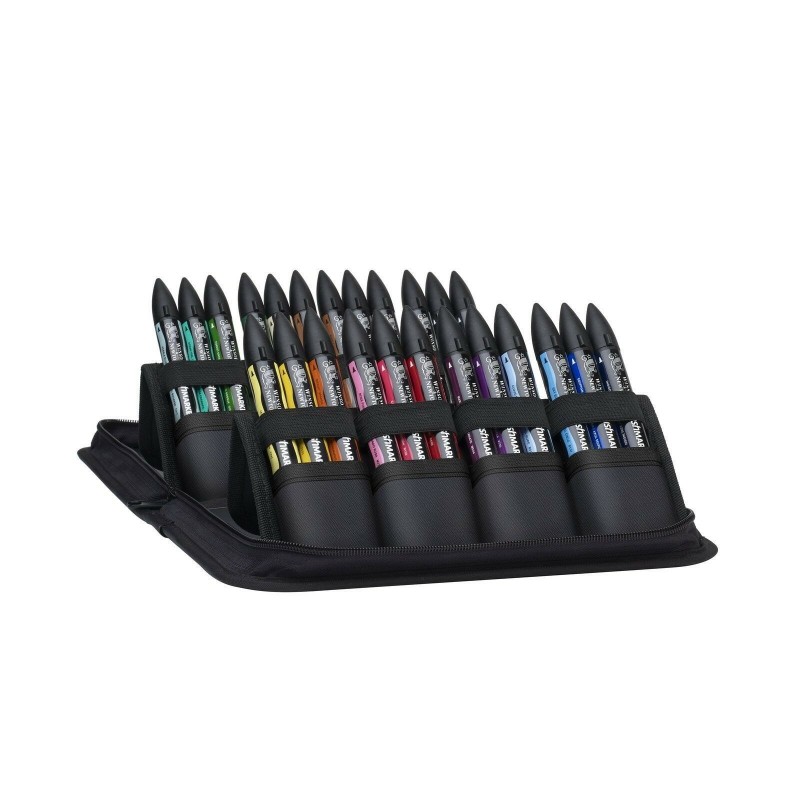 Trousse Promarker Brush - 24 couleurs - Winsor et Newton | Surdiscount