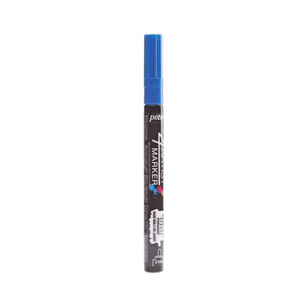 Marqueur - Indélébile - Permanent - Bleu foncé - Pointe ronde - 2mm - Pébéo