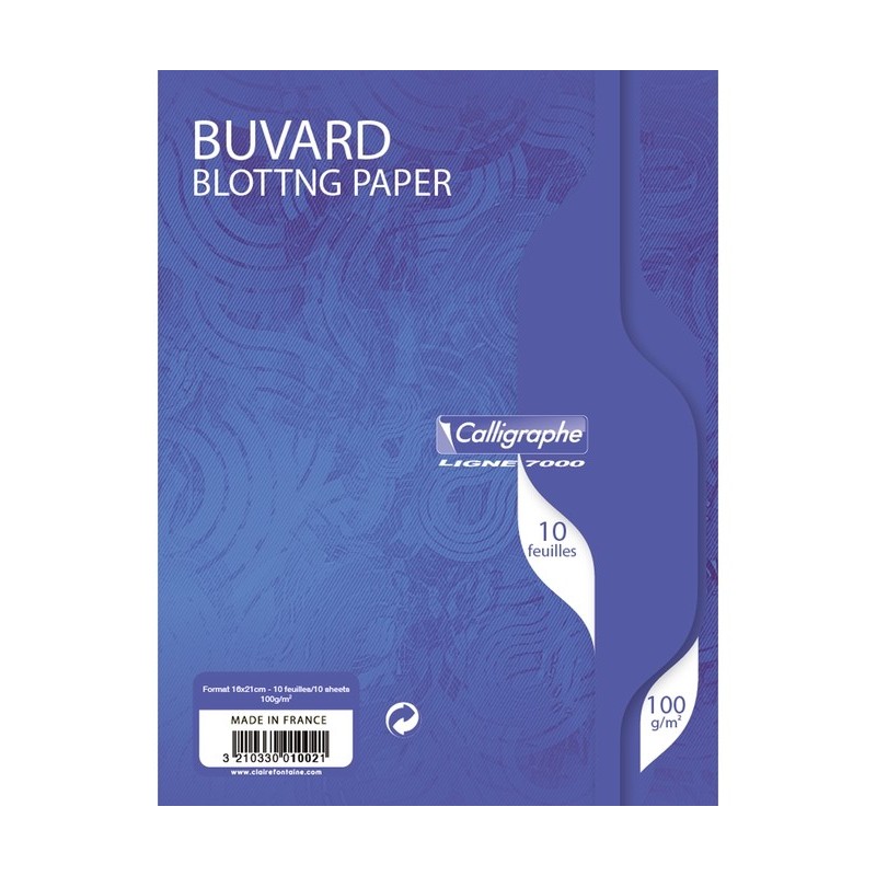 photo-Papier buvard - 16x21cm - Blanc - Absorbant - 10 feuilles - Clairefontaine
