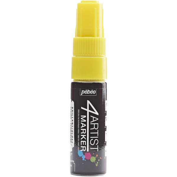 photo-Marqueur - Indélébile - Permanent - Jaune - Pointe biseautée - 8mm - Pébéo