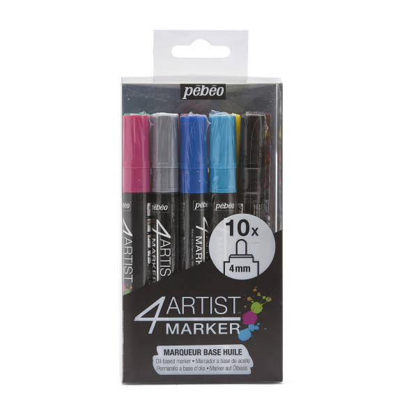 photo-Marqueurs - Indélébile - Permanent - 10 couleurs - Pointe ronde - 4mm - Pébéo