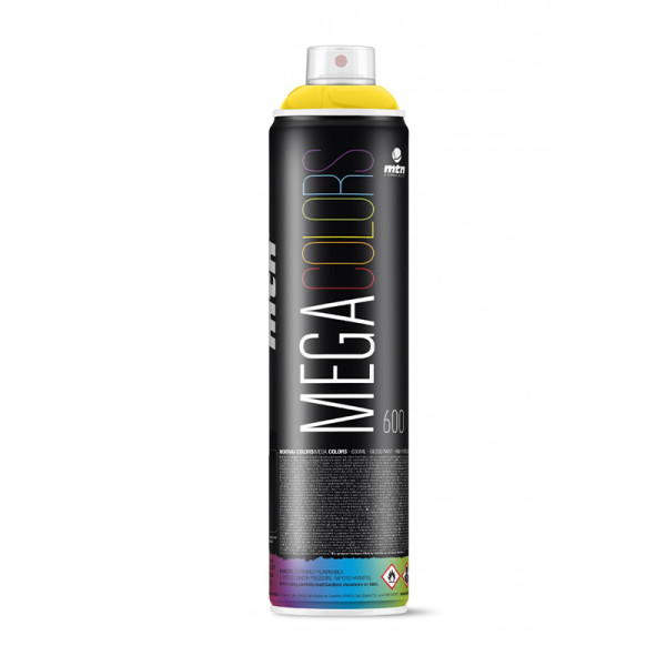 photo-Bombe de peinture mega 600ml - Jaune clair - RV1021 - Mtn