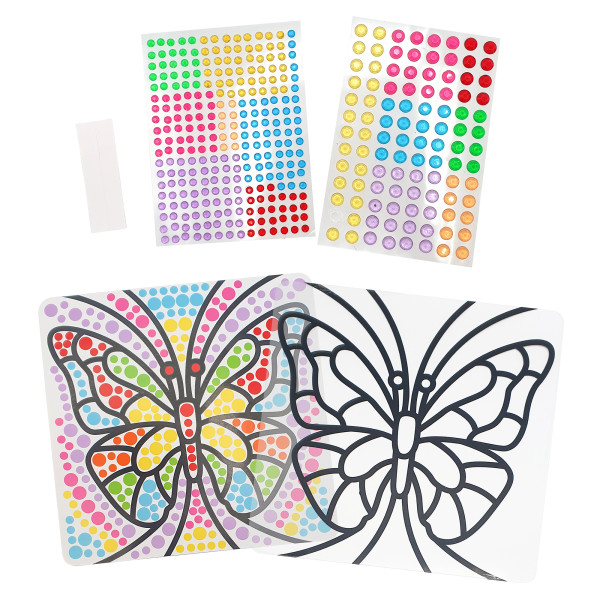 photo-Kit créatif strass - Modèle papillon - Loisirs créatifs - Enfant - Dès 3 ans - CTOP