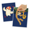 photo-Cartes à gratter - Animaux musiciens - Loisirs créatifs - Enfant - Dès 4 ans