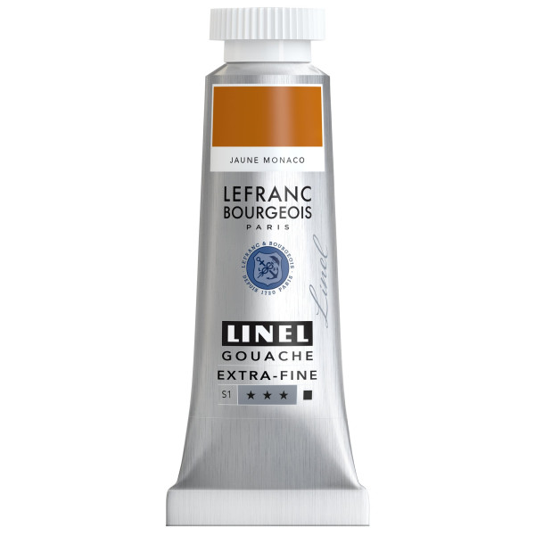 photo-Gouache - Extra-fine - Jaune Monaco - 188 - Lefranc Bourgeois - Linel - 14ml