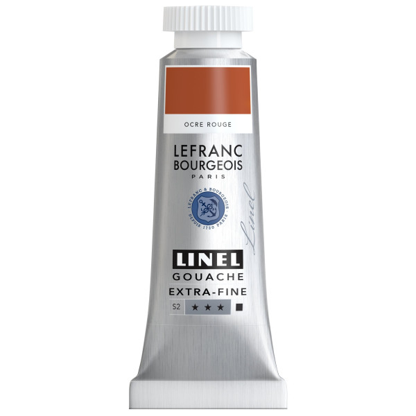 photo-Gouache - Extra-fine - Ocre rouge - 306 - Lefranc Bourgeois - Linel - 14ml