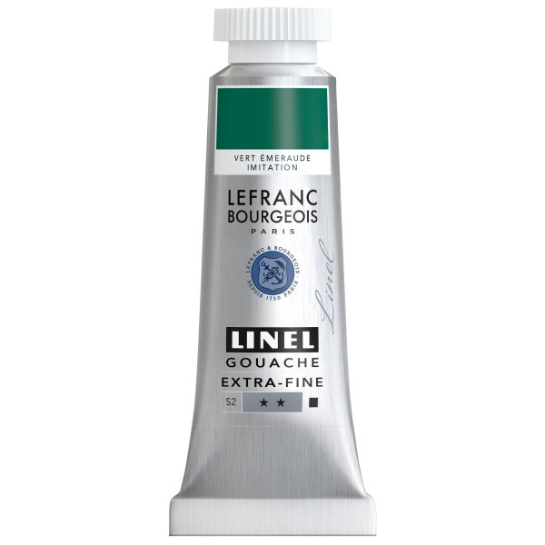 photo-Gouache - Extra-fine - Vert émeraude - 564 - Lefranc Bourgeois - Linel - 14ml