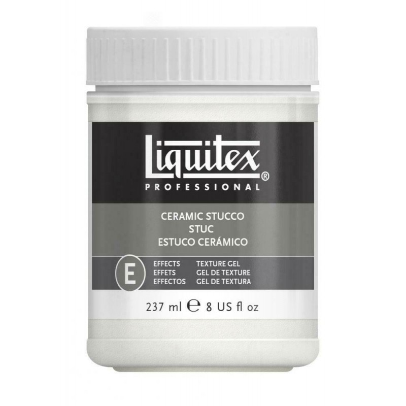 photo-Gel de texture - Effet Stuc - Médium - Peinture acrylique - Liquitex - 237ml