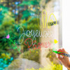 Marqueurs craie - Chalk - PWE-5M - Blanc, argent et or - Pointe moyenne - Uni-Ball