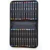 Marqueurs - Feutres à alcool - Double pointe - Graph'it - Trousse de 24 couleurs
