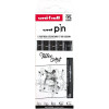 photo-Feutres - Noir - Dessin - Ecriture - Assortiment de pointes - Uni-Pin - Tatoo Art