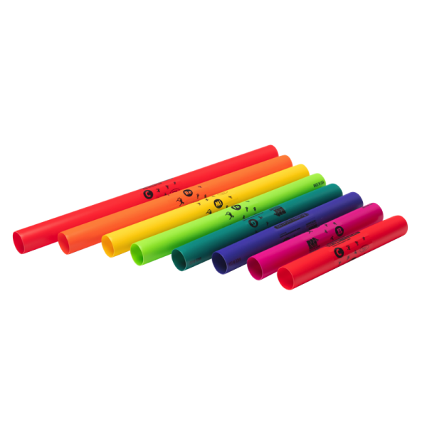 Boomwhackers - 8 tubes à sons + Partitions - Musique Pop, Rock & Dance - Enfant