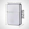 Briquet - Métal - A essence - Rechargeable - 6x4x2cm - Coupe-vent - Champ