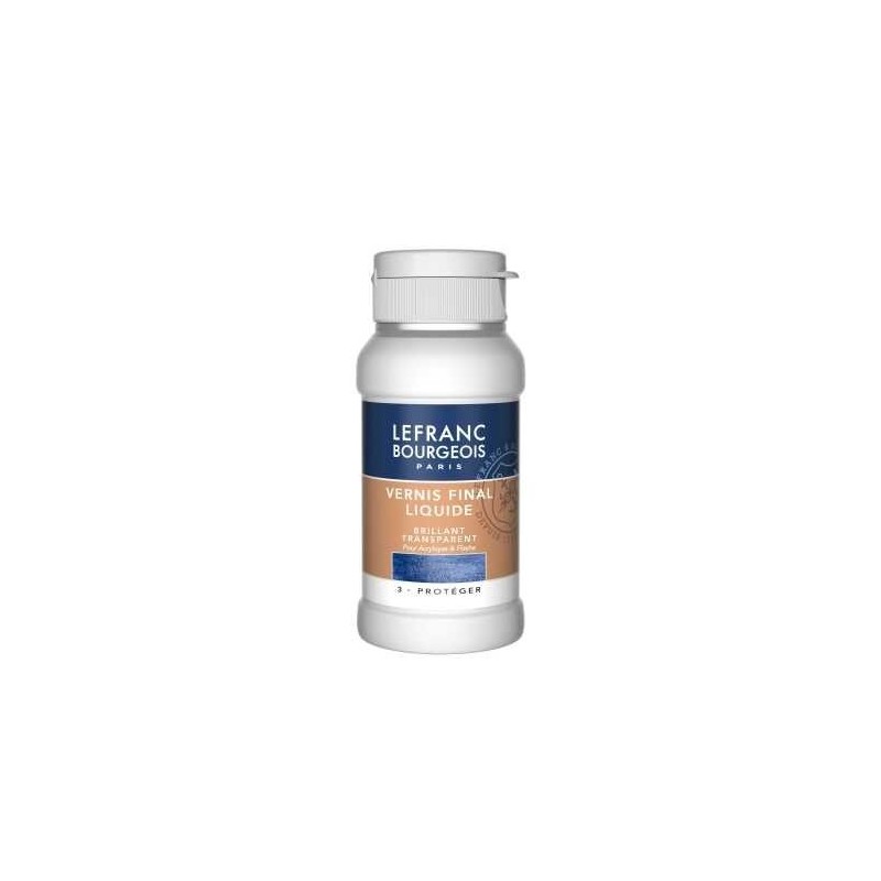 photo-Vernis final - Brillant - Liquide - Pour acrylique et vinylique Flashe - Lefranc Bourgeois - 120ml