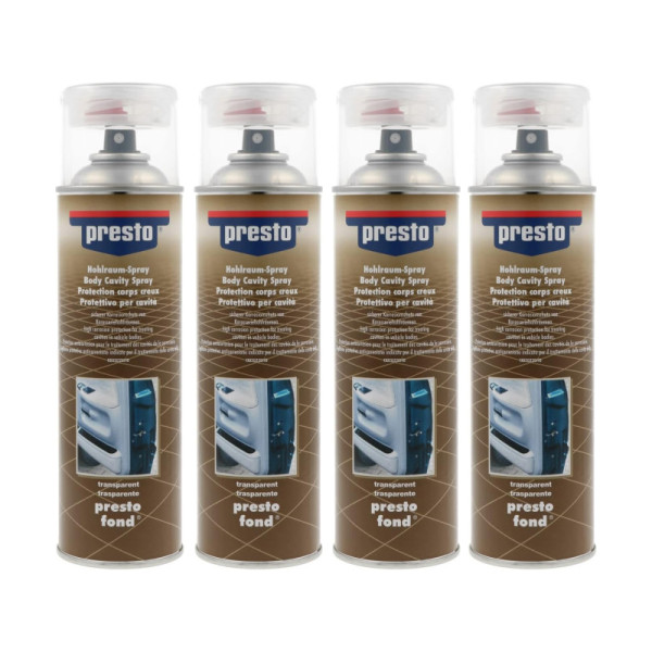 photo-Produit de protection corps creux - Portes, capots de voiture - Presto - 4 x 500ml