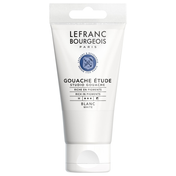 photo-Gouache - Etude - Blanc - 0001 - Lefranc Bourgeois - Studio Gouache - 80ml