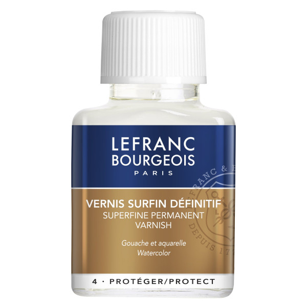 photo-Vernis - Surfin - Définitif - Transparent - Aquarelle - Gouache - Lefranc Bourgeois - 75ml