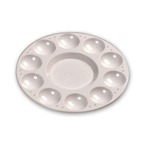 photo-Palette - Ronde - Plastique - 10 godets - 17,5cm diamètre - Lefranc Bourgeois