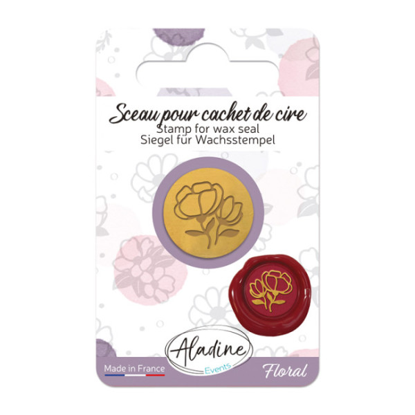 photo-Sceau pour cachet de cire - Fleurs - Carterie - Loisirs créatifs - Aladine