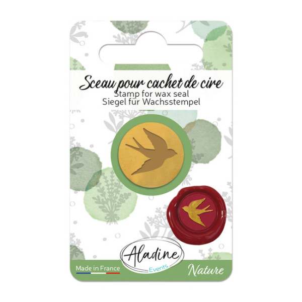 photo-Sceau pour cachet de cire - Hirondelle - Nature - Carterie - Loisirs créatifs - Aladine