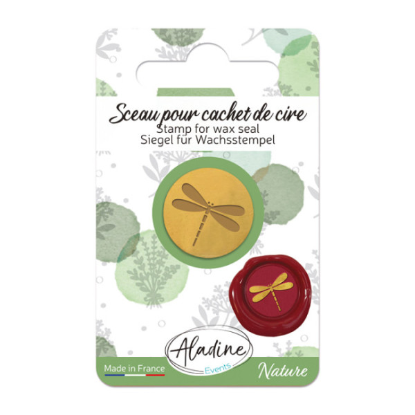 photo-Sceau pour cachet de cire - Libellule - Nature - Carterie - Loisirs créatifs - Aladine
