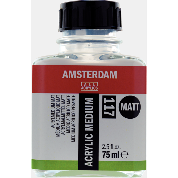 photo-Médium - Mat - Peinture acrylique - Dilue la peinture - Amsterdam - Flacon 75ml