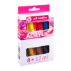Peinture acrylique - 8 tubes - 12 ml - Assortiment couleurs - Art Creation