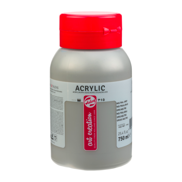 photo-Peinture acrylique - Gris neutre - 710 - Pot de 750 ml - Talens Art Creation