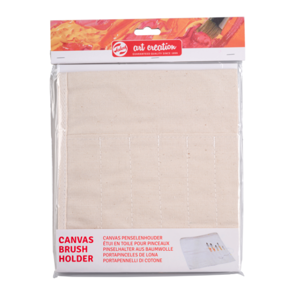 Etui - Trousse - Pour ranger 18 pinceaux - Toile naturelle - 40x47cm - Art creation