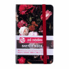 photo-Carnet - Croquis - Dessin - Notes - 13x21cm - 80pages - Couverture peinture fleurs