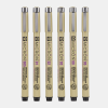 Feutres - Noir - Assortiment 6 pointes - Sakura - Pigma Micron - Dessin - Illustration
