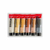 Peinture acrylique - 6 couleurs métalliques - Tubes 20ml - Amsterdam