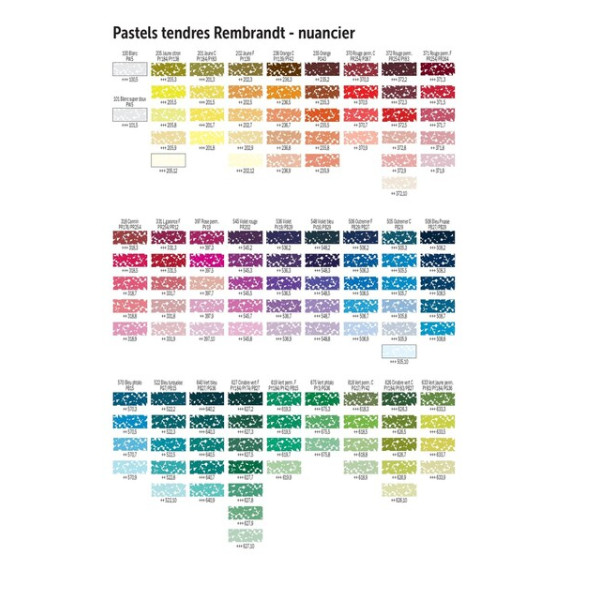 Pastels - Tendres - Extra-fine - 90 couleurs - Coffret bois prestige - Rembrandt